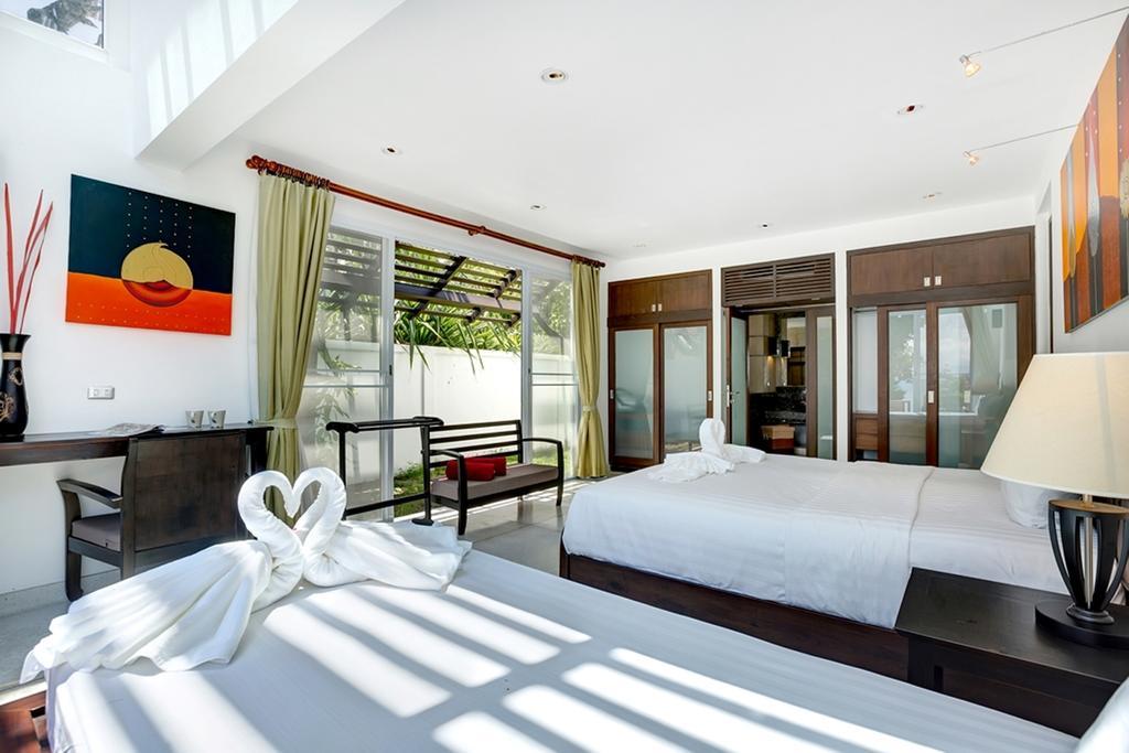 Emerald Sands - Beach Front 4 Bed Pool Villa Koh Samui Kamer foto