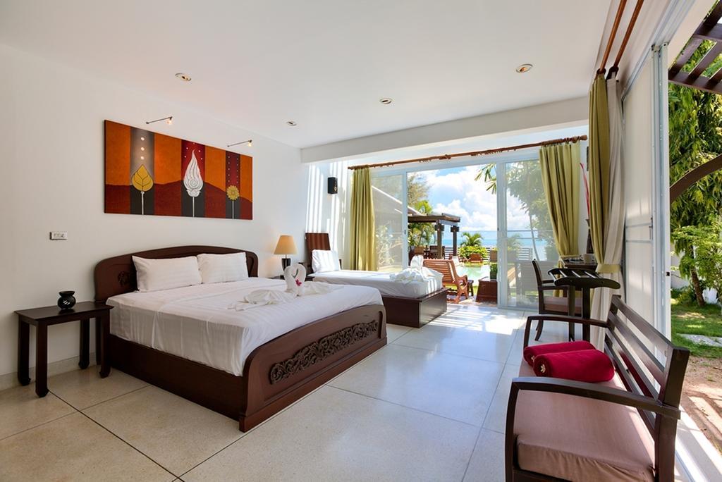 Emerald Sands - Beach Front 4 Bed Pool Villa Koh Samui Kamer foto
