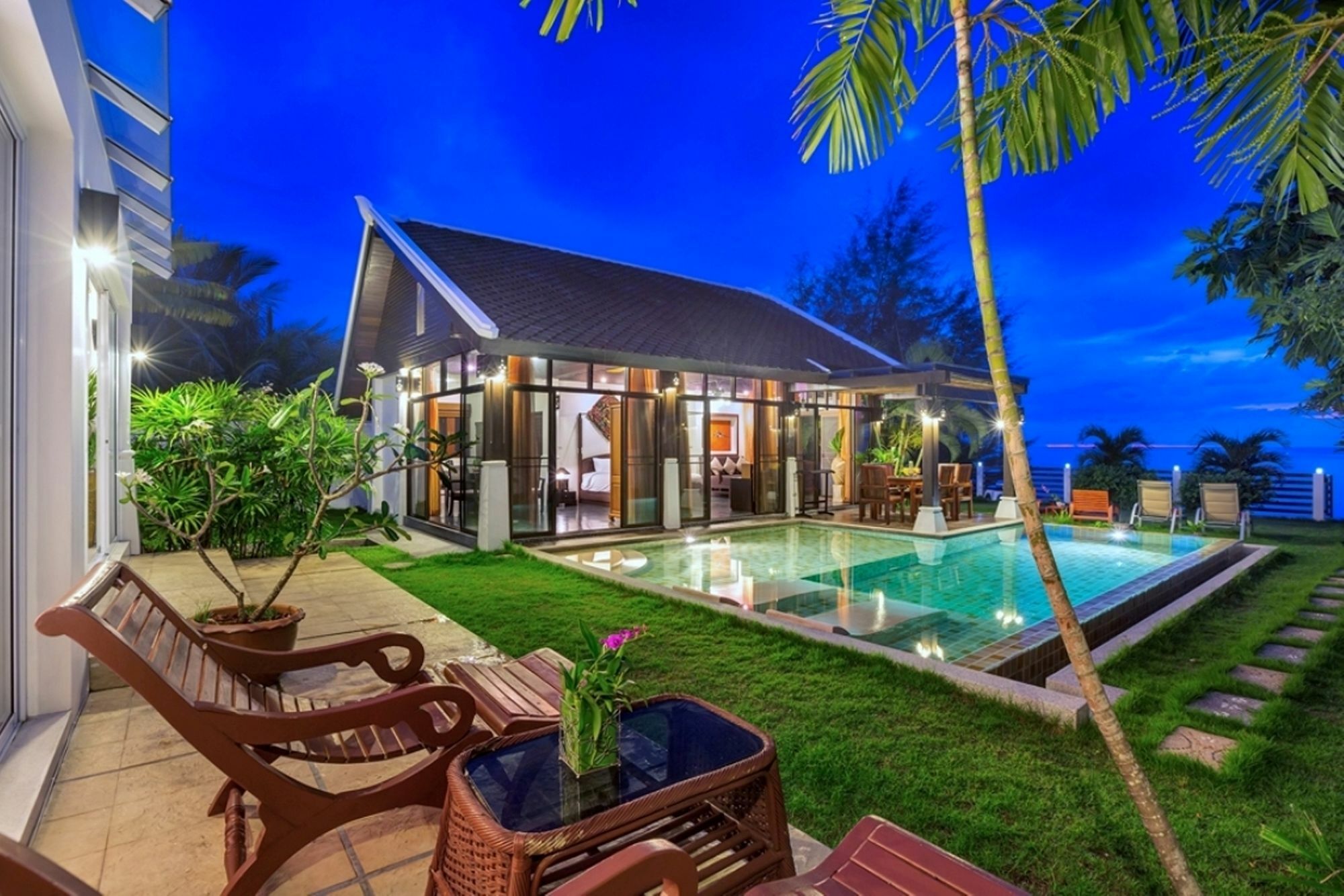 Emerald Sands - Beach Front 4 Bed Pool Villa Koh Samui Buitenkant foto